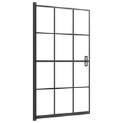 Box doccia parete divisoria per vasca parete divisoria per doccia box doccia per vasca accessorio per il bagno arredamento per la casa ESG 80 x 140 cm nero 02_0002019