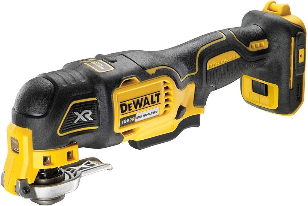 DEWALT DCS356NT-XJ Utensile multifunzione 18V Motore brushless Velocita' variabile 0-20000 orb-min Luce LED Compatibilita' AirLock colore Giallo