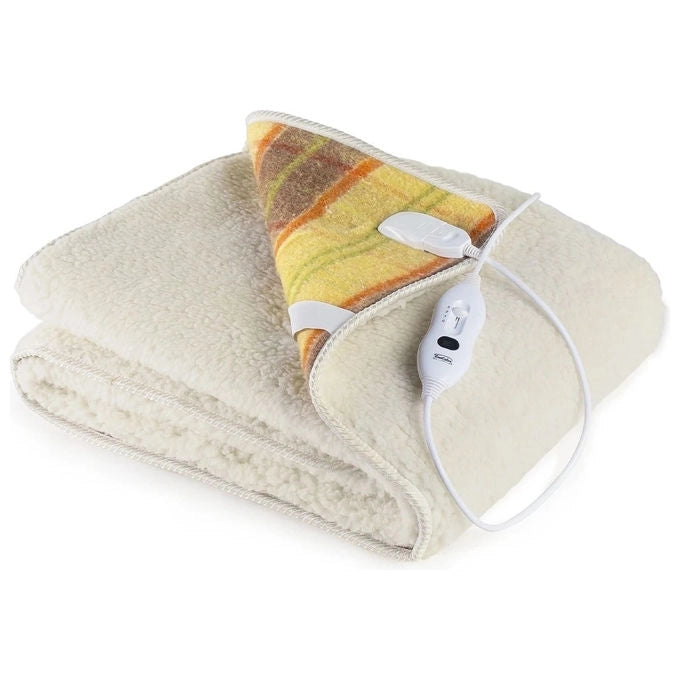 LANCALOR MAXI3D1A46E SCALDANOTTE Scaldaletto elettrico 100% lana con regolazione 4 posizioni colore Fantasia scozzese