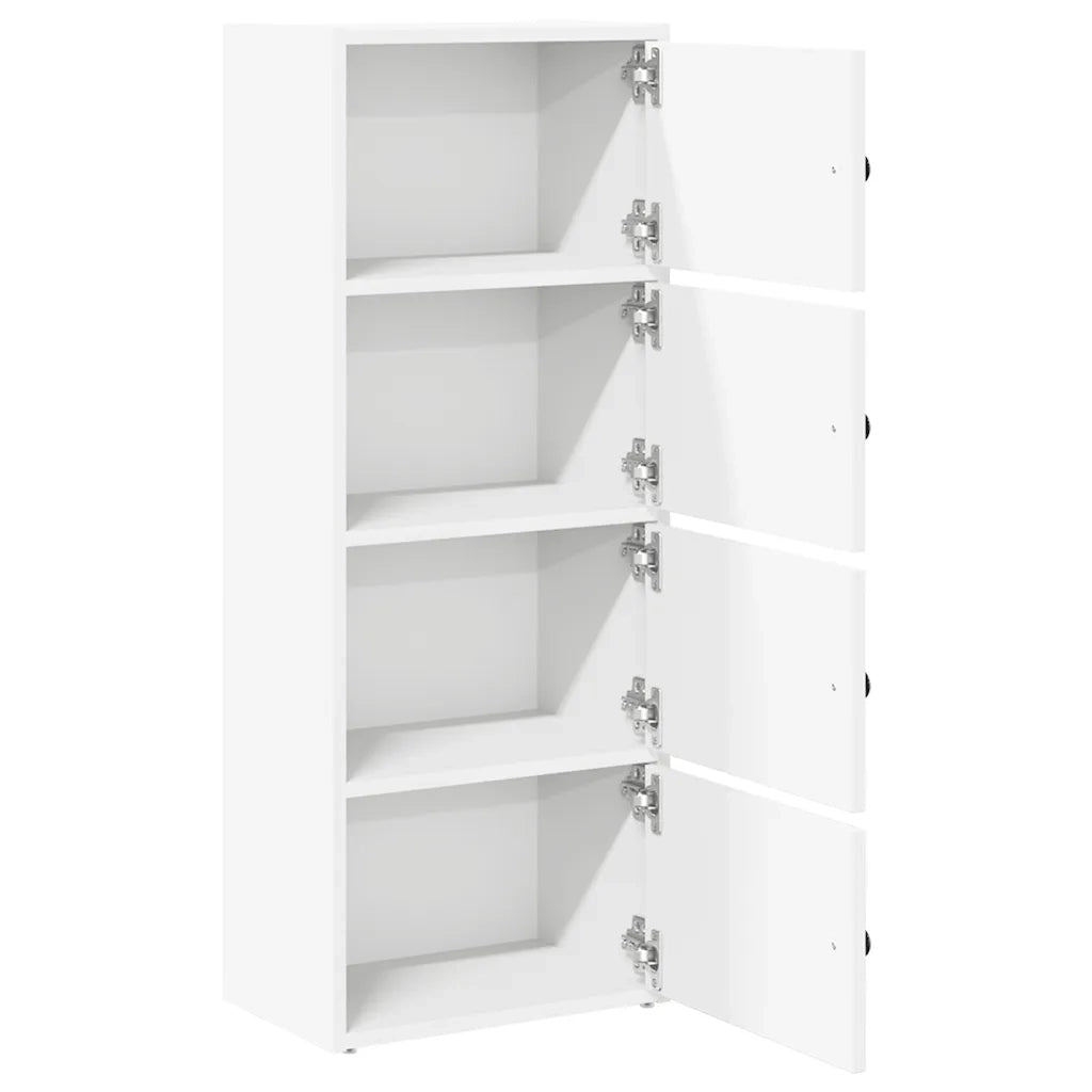 vidaXL Libreria Bianca 40x24x102 cm in Legno Multistrato
