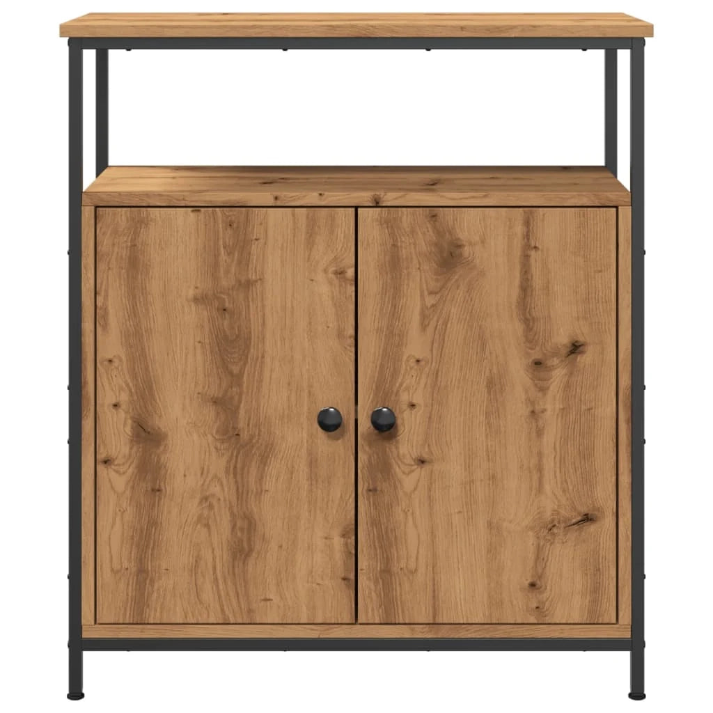 Buffet credenza cassettiera mobiletto mobile contenitore organizer cucina soggiorno salotto fatto a mano 70 x 30 x 80 cm legno ingegnerizzato marrone 02_0030817