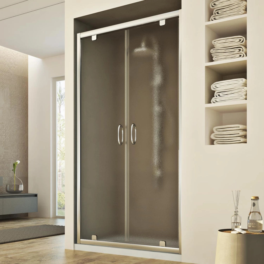 Porta Doccia 90CM H185 stampato C  mod. Sintesi 2 Ante