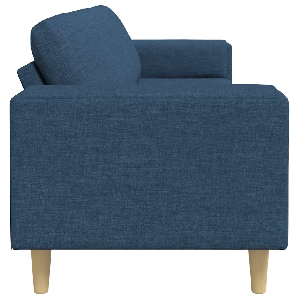 Divano per Soggiorno Blu 250 x 77 x 76 cm Poliestere 3335088