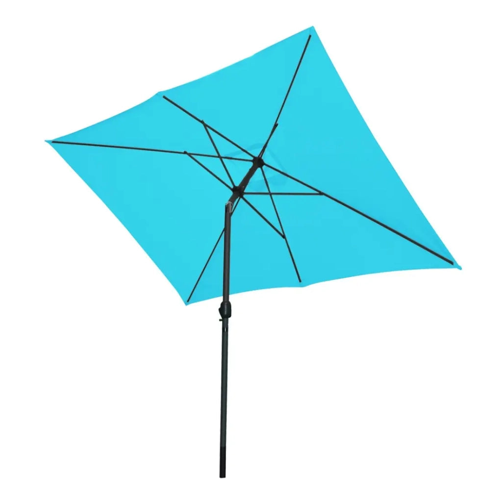 L'indispensabile estate: Ombrellone inclinabile turchese + custodia anti-UV + base in cemento 25Kg