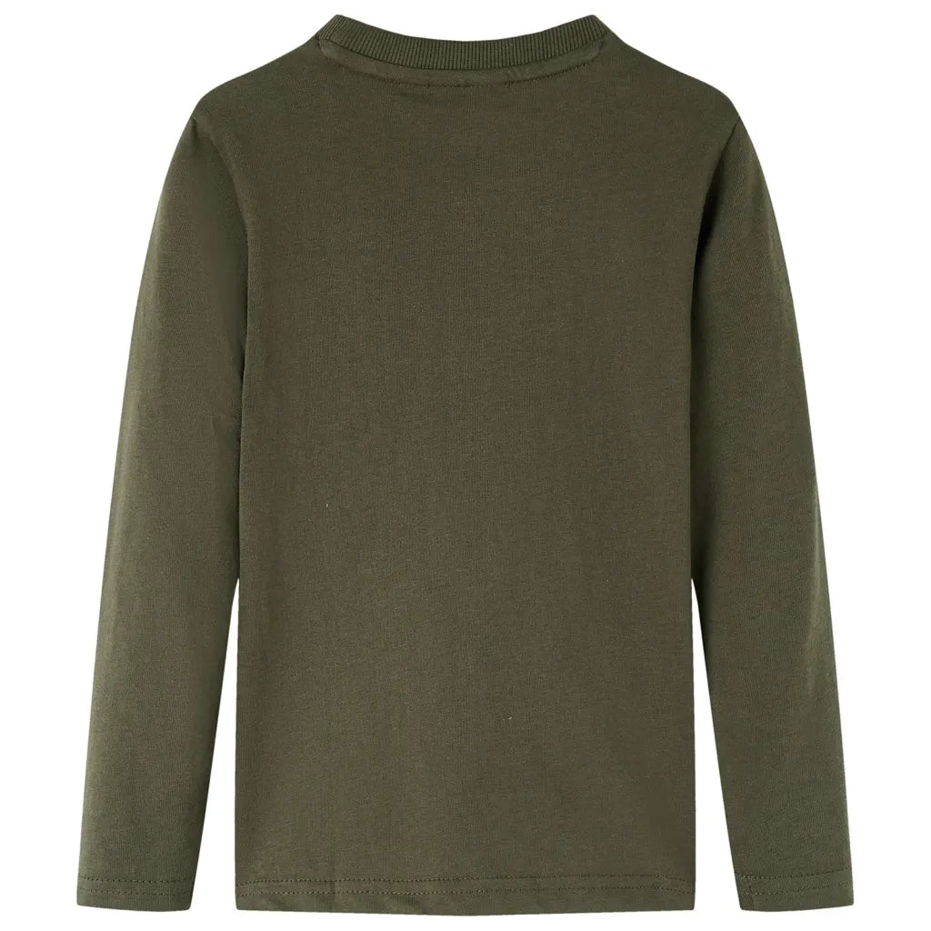 Maglietta da Bambino a Maniche Lunghe Cachi 104cod mxl 84081