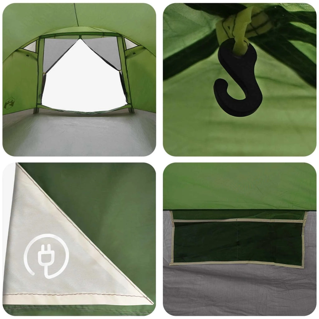 Tenda Capanna con tetto Verde 6 persone Poliestere e Acciaio 42028583