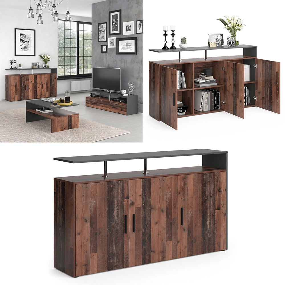 Vicco Credenza Legno antico 35 x 91.6 cm
