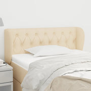 Testiera ad Orecchio-Testata con Orecchie Crema 103x23x78/88 cm in Tessuto 715596