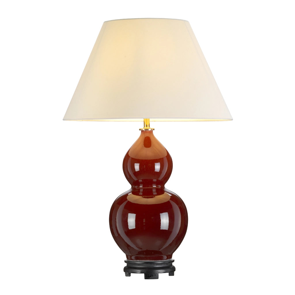 Lampada da tavolo in ceramica rossa Harbin E27 60W D. Lightbox