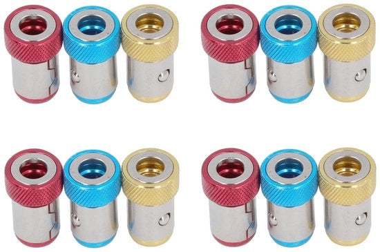 Zuigbithouder magnetico a 5 facce in lega di alluminio - per installazione di sfera di giunto - aumenta l'efficienza del lavoro - anello magnetico