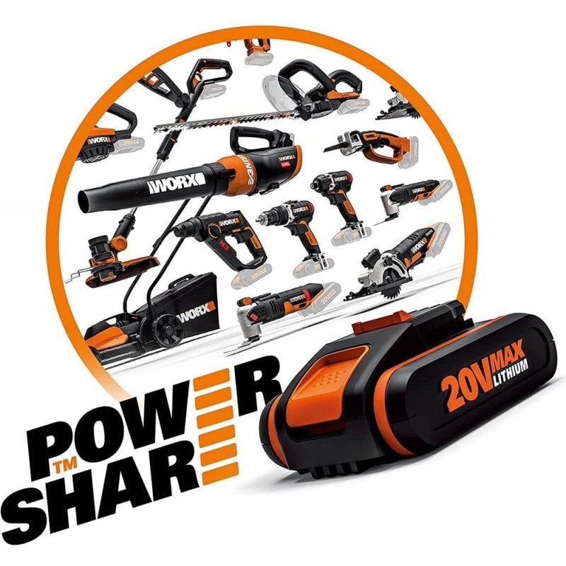 Caricabatterie rapido WA3867 per batterie 20V PowerShare ricarica veloce utensili elettrici - Worx