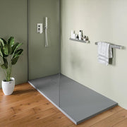 Piatto doccia 80x160 cm in marmoresina grigio effetto pietra | Merlera