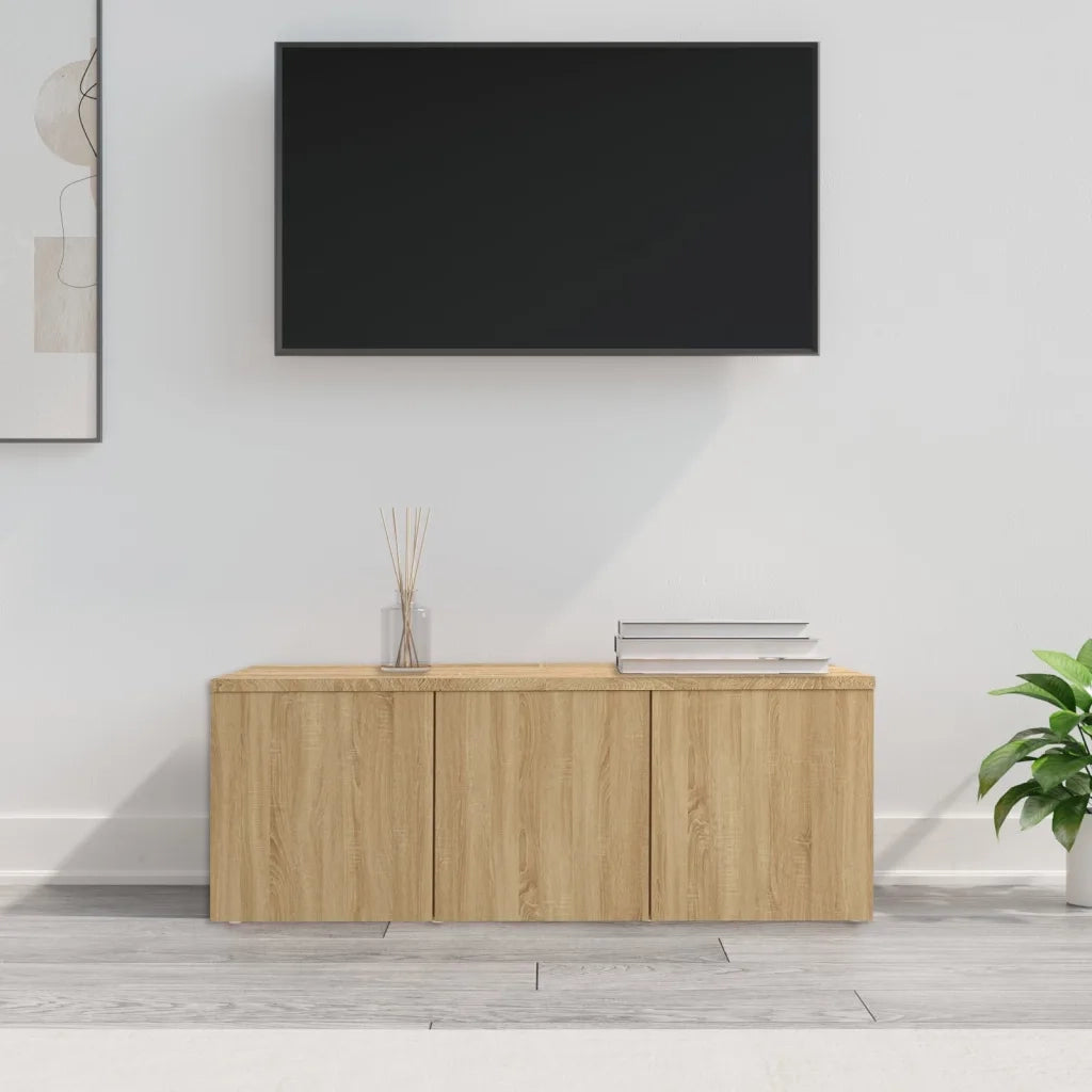 Mobile Porta TV Rovere Sonoma 80x34x30 cm Legno Multistrato 801862
