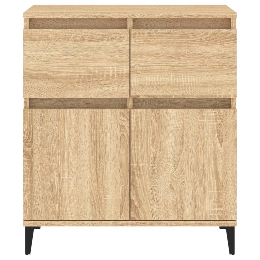 Buffet credenza cassettiera armadio mobile contenitore organizer cucina soggiorno rovere Sonoma 60 x 35 x 70 cm legno ingegnerizzato marrone 02_0031606