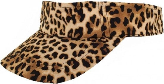 Tenda da sole con stampa di leopardo per feste estive anni '80
