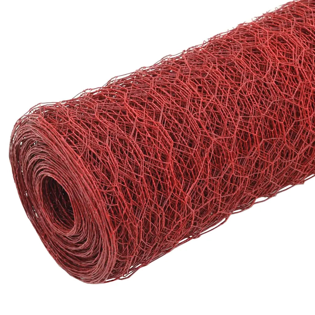 Recinzione in Rete per Pollaio in Acciaio e PVC 25x1,2 m Rossacod mxl 105202