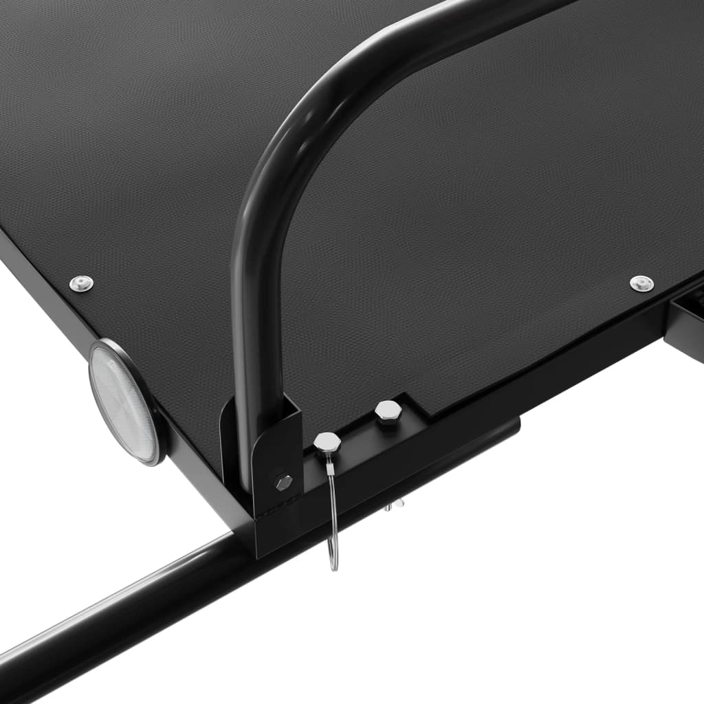 Carrello rimorchio trasporto biciclette 135 x 70 x 37 cm ferro nero 02_0044064