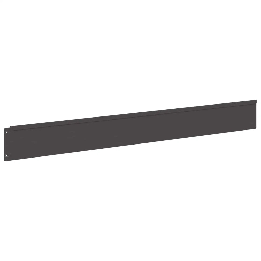 Bordura per Prato 30 pz 100 x 12 cm Acciaio Nero 8008786