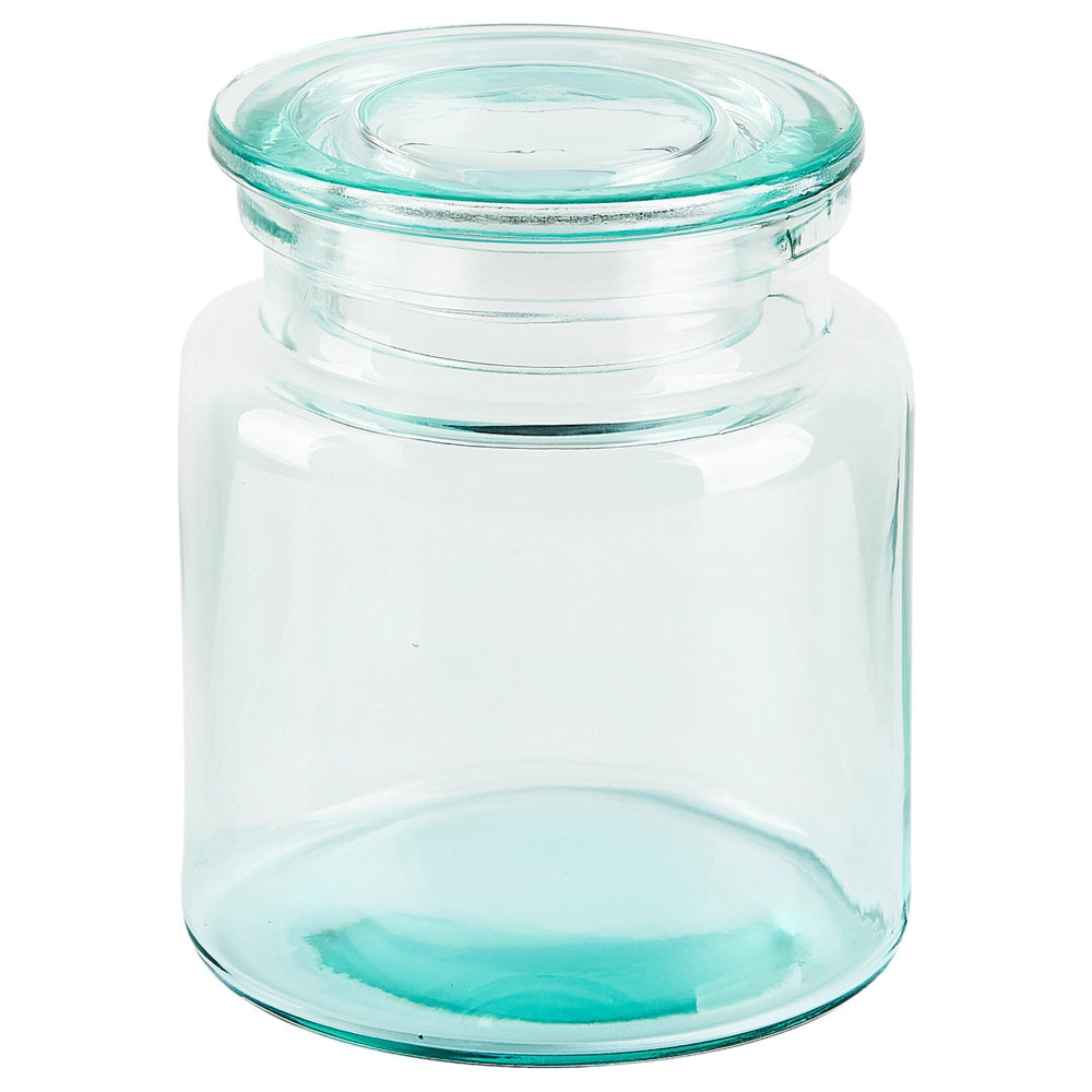 Set di accessori per il bagno in 5 pezzi Dispenser di sapone in vetro verde Glam Portasapone Portaspazzolino Tazza
