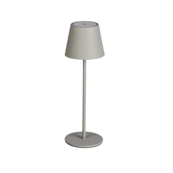 Lampada tavolo Kanlux INITA LED grigia dimmer USB-C IP54