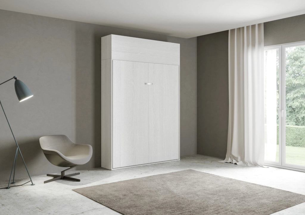 Letto 1 Piazza e Mezzo a Scomparsa Salvaspazio Kentaro H250 cm Bianco
