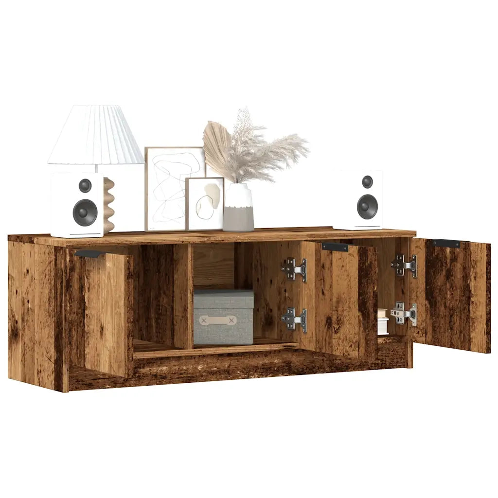 Mobile Porta TV Legno Vecchio 102x35x36,5 cm Legno Multistrato 856947