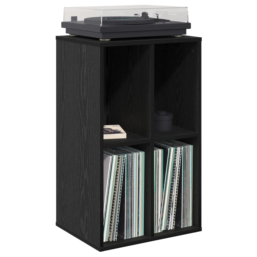 Mobile porta vinili Rovere Nero 44,5 x 36,5 x 74,5 cm 8012867