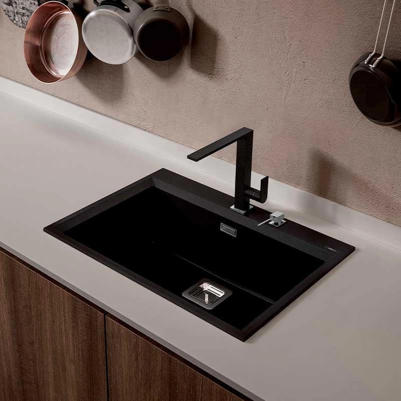 Dispenser sapone quadrato Elleci Element Cromato - ADI02301