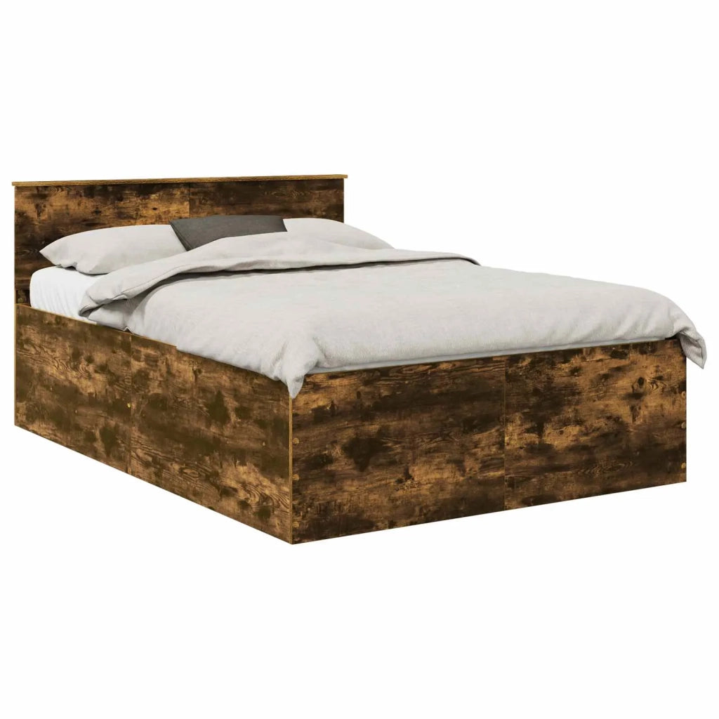 Struttura del letto Rovere fumé 160 x 200 cm Legno multistrato 3408561