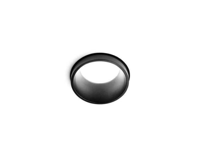 THESSALY faretto per Incasso 1 Luce Bordo Nero attacco faretto GU10 d.10cm