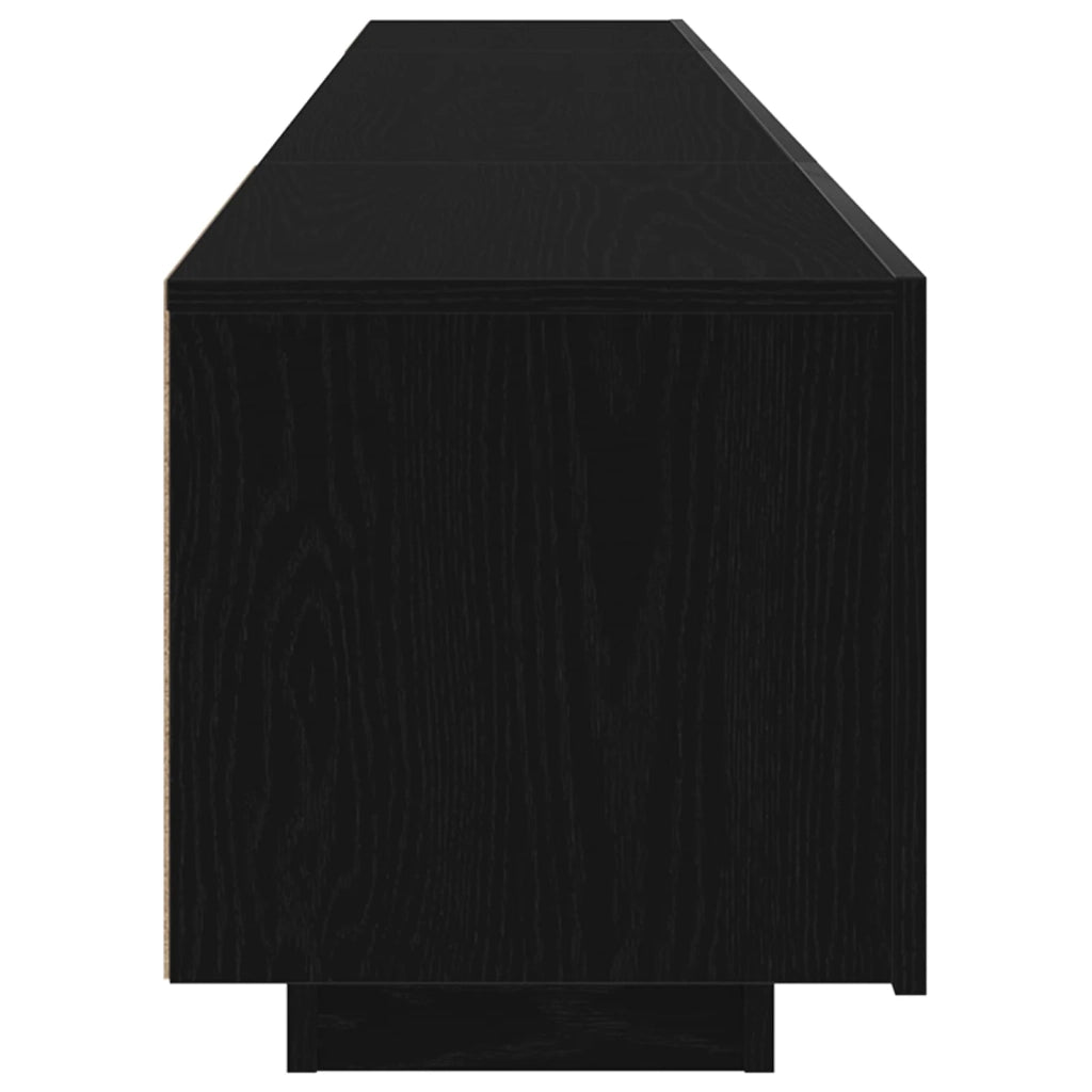Set mobile TV 2 pz Nero Legno ingegnerizzato 3333063