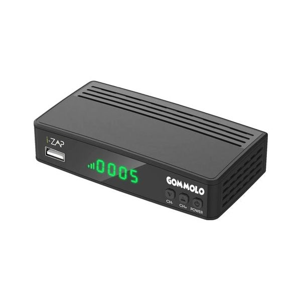 Decoder i zap dvb t2 gommolo black - 8436548998349