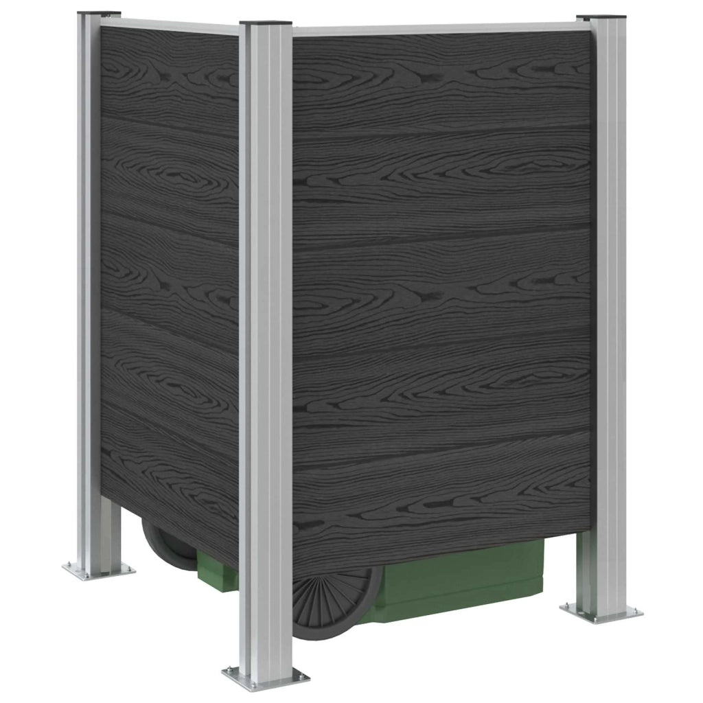 Recinzione Contenitore per Rifiuti Grigio 85 x 85 x 115 cm 42039184