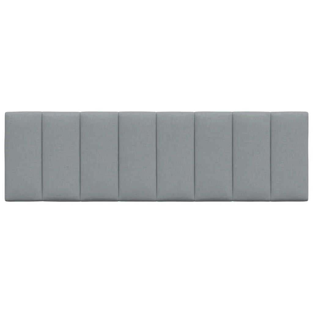 Cuscino Testiera Hanko Grigio Chiaro 160 cm in Tessuto 4019170