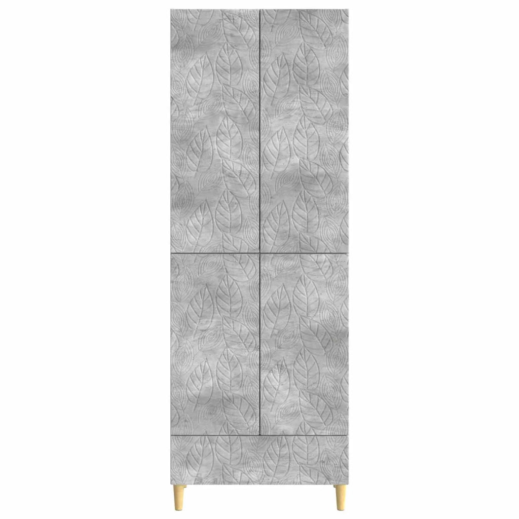 Set di armadi 2 pcs Grigio Cemento Legno ingegnerizzato