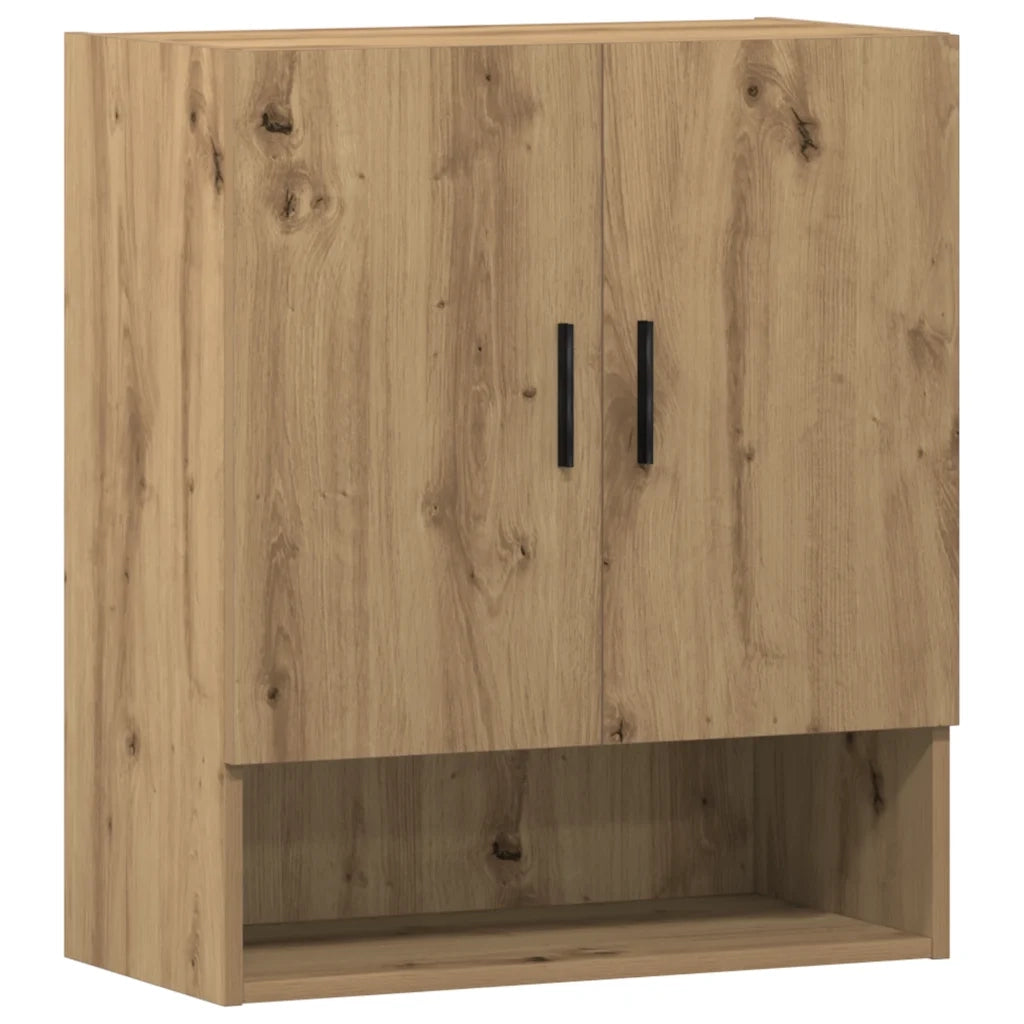 Armadietto a Muro Rovere Artigianale 60x31x70 cm in Truciolato