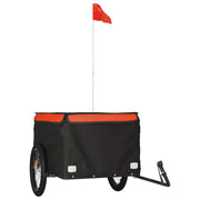 Rimorchio da Bici Nero e Arancione 45 kg in Ferro CFW3195891
