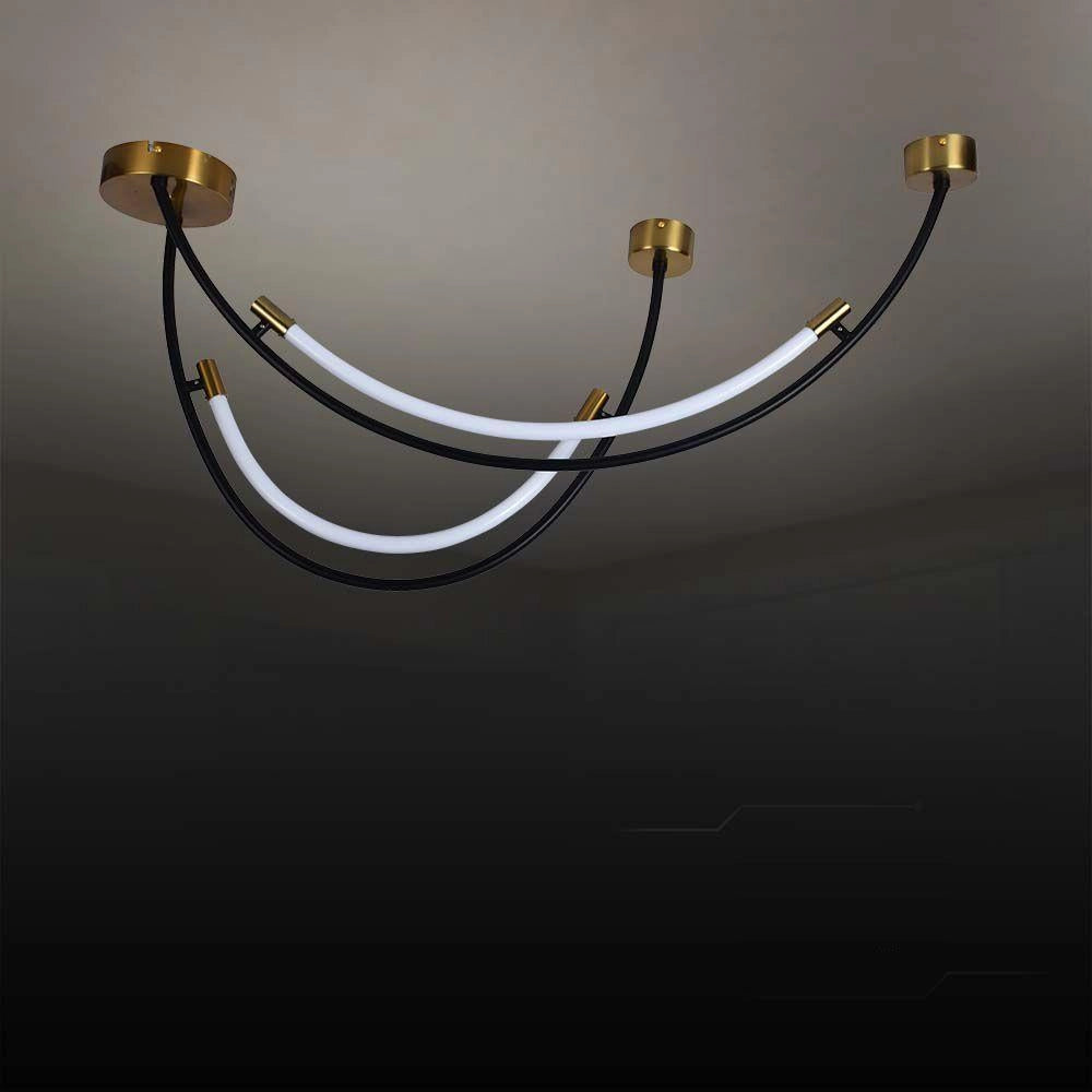 Lampada sospesa LED 20W 3000K nero/oro V-TAC VT-7826-10087
