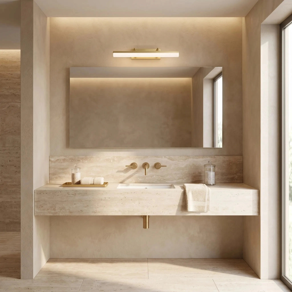 Applique Da Bagno Led APP1875-1W 40cm Brush Gold