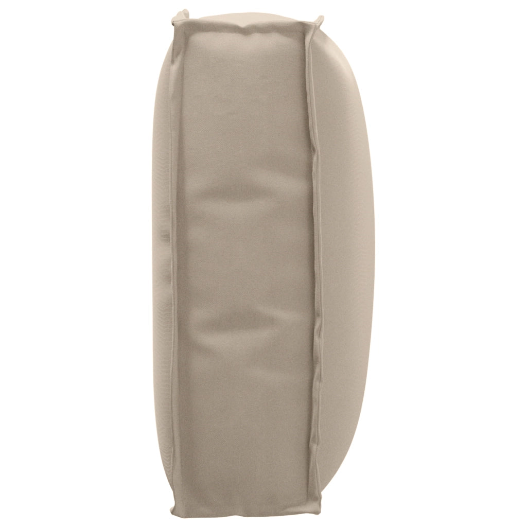 Cuscino per pallet per schienale Tortora 50x40x12 cm in tessuto Oxford