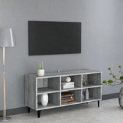 Mobile TV con Gambe in Metallo Grigio Sonoma 103,5x30x50 cm 813156