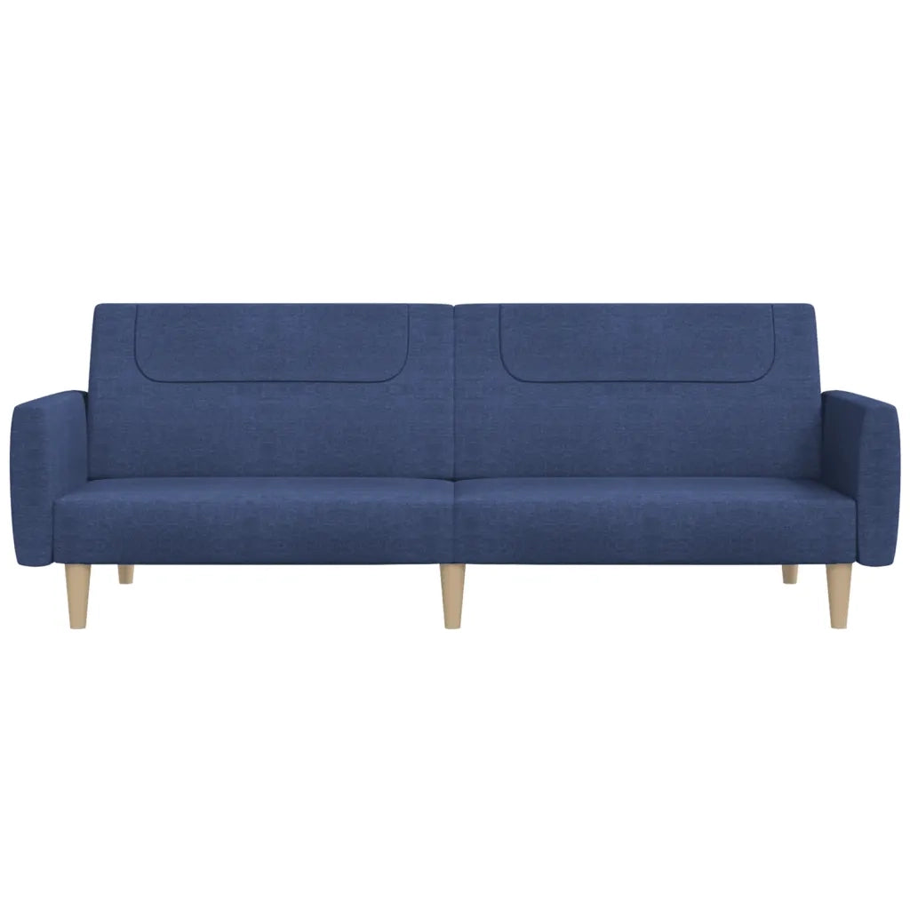 Divano letto | Sof¨¤ letto | Letto singolo a 2 Posti Blu in Tessuto