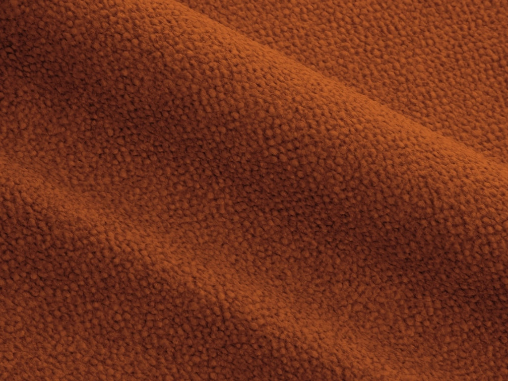 Cosmopolitan Design - Divano angolare sinistro "Mackay" 4 posti in velluto strutturato terracotta 