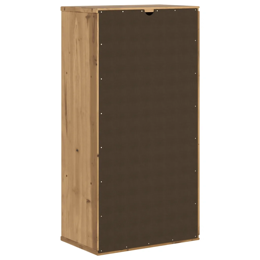 Armadietto Laterale con Cassetti ODDA 40x24x79 cm Legno di Pino 4103593