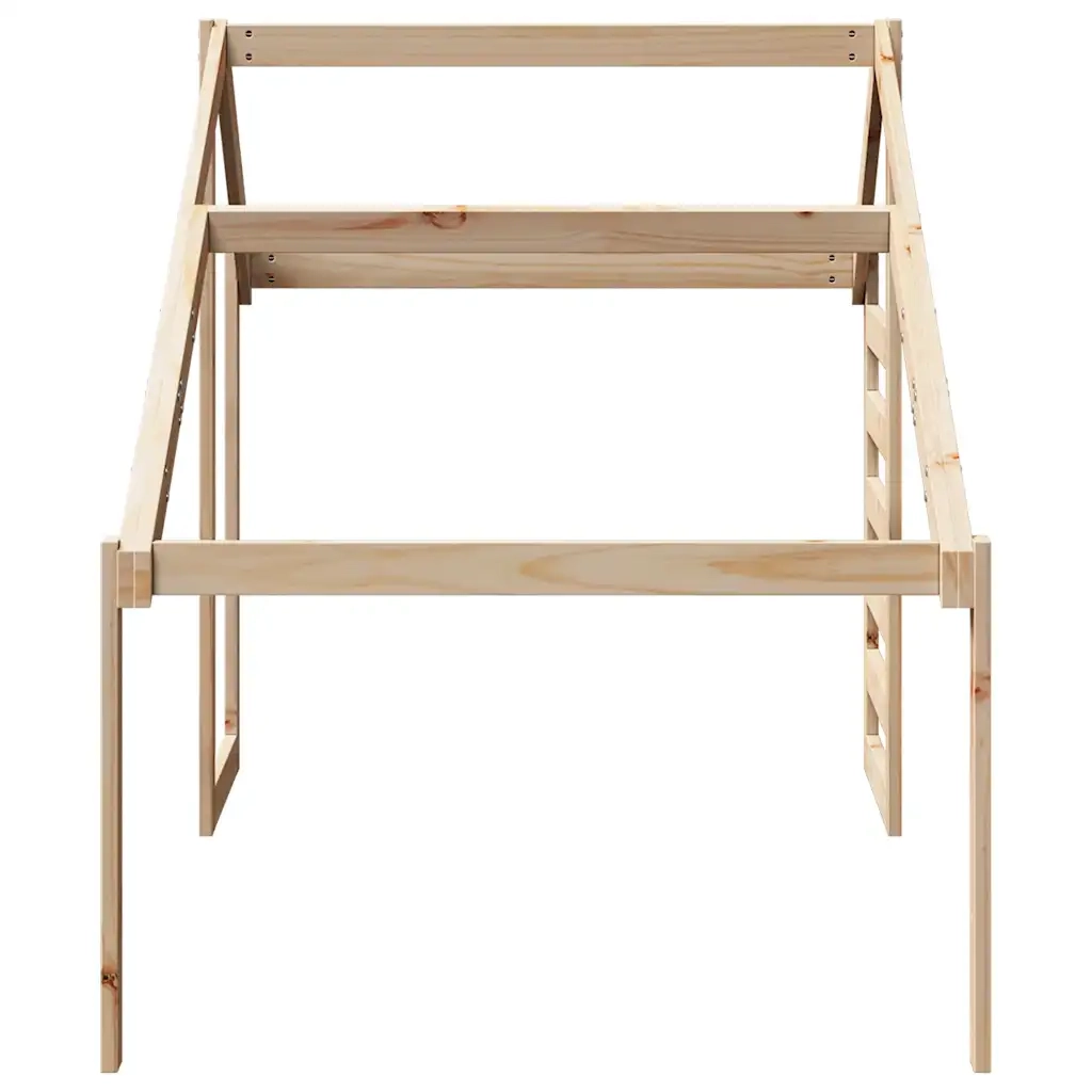 Tetto per Letto Bambini 198x87x113 cm in Legno Massello di Pino