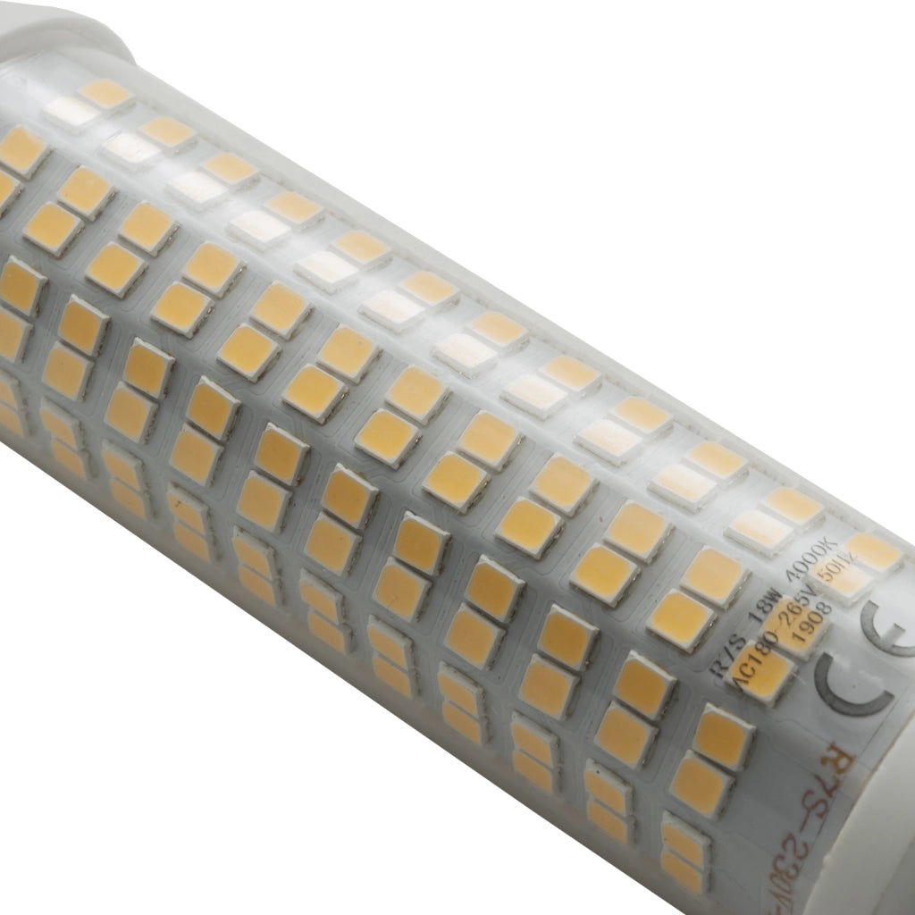 Lampadina attacco R7S 192 LED SMD 2835 lampada 16W 2000 lumen 118mm 230V LUCE 6000K