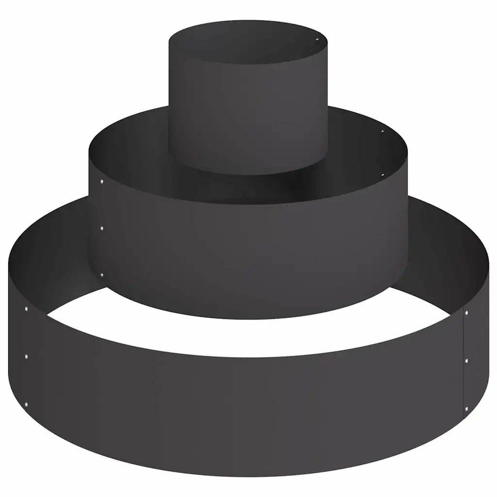 Vaso da giardino Nero 90 x 90 x 20 cm Acciaio laminato a freddo 873648