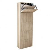 Scarpiera Molly 5 Ante a Ribalta Olmo Chiaro: Legno, cm 59x25x172