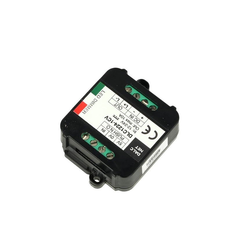 Dalcnet Easy Led Fader Dimmer Driver 12V 24V 10A Con Pulsante N.O. Push DLC1224-1CV
