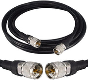 Cavo UHF 5 metri con adattatore PL259 per antenne radio - cavo coaxiale CB con basso rendimento